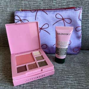 New Makeup & Skincare Set-Chica Beauty Palette+Mudmasky Mask+ FREE Cosmetic Bag